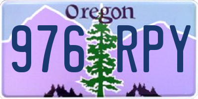 OR license plate 976RPY
