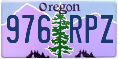 OR license plate 976RPZ