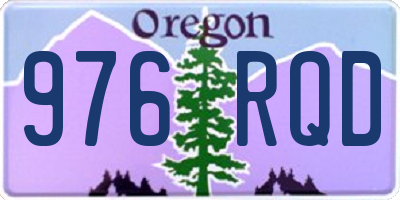 OR license plate 976RQD