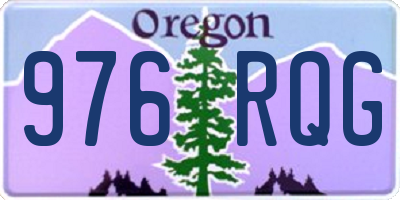 OR license plate 976RQG