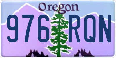OR license plate 976RQN