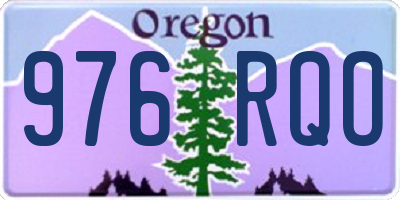 OR license plate 976RQO