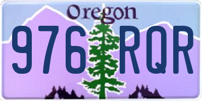 OR license plate 976RQR