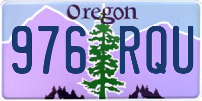 OR license plate 976RQU
