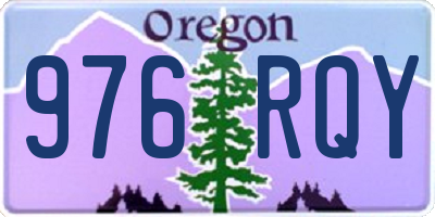 OR license plate 976RQY