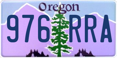 OR license plate 976RRA