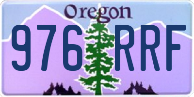 OR license plate 976RRF