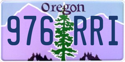 OR license plate 976RRI