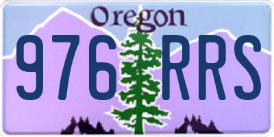 OR license plate 976RRS