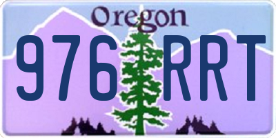 OR license plate 976RRT