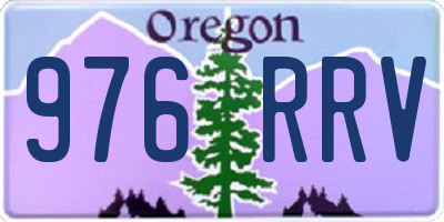 OR license plate 976RRV