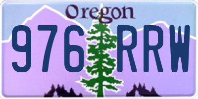 OR license plate 976RRW