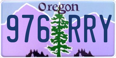 OR license plate 976RRY