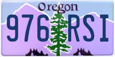 OR license plate 976RSI