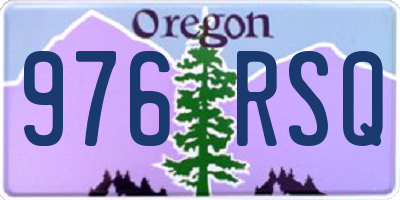 OR license plate 976RSQ