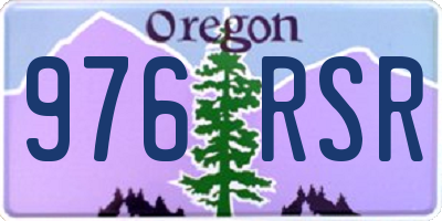 OR license plate 976RSR