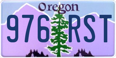 OR license plate 976RST