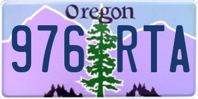 OR license plate 976RTA