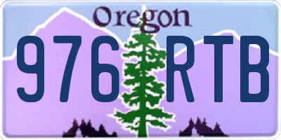 OR license plate 976RTB