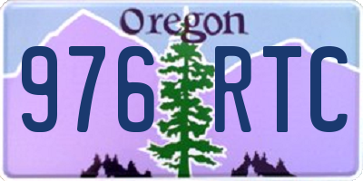 OR license plate 976RTC