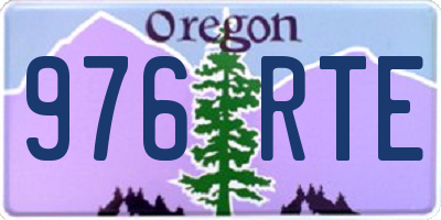 OR license plate 976RTE