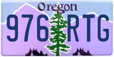 OR license plate 976RTG