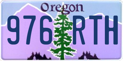 OR license plate 976RTH