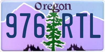 OR license plate 976RTL
