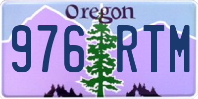 OR license plate 976RTM