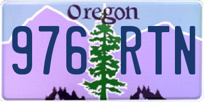 OR license plate 976RTN