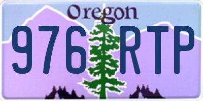 OR license plate 976RTP