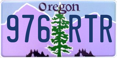 OR license plate 976RTR