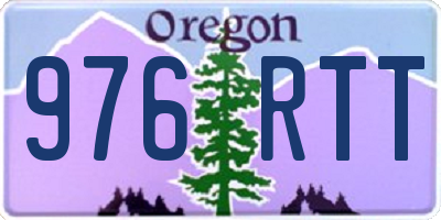 OR license plate 976RTT
