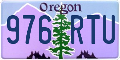 OR license plate 976RTU