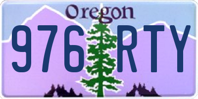 OR license plate 976RTY