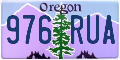 OR license plate 976RUA