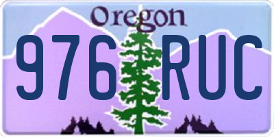 OR license plate 976RUC