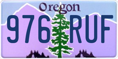 OR license plate 976RUF