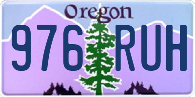 OR license plate 976RUH