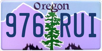 OR license plate 976RUI