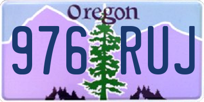 OR license plate 976RUJ