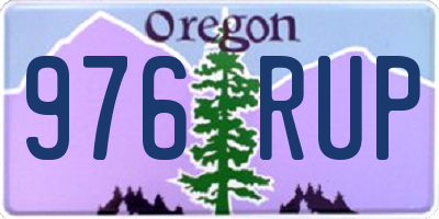 OR license plate 976RUP