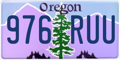 OR license plate 976RUU