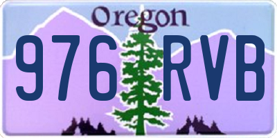 OR license plate 976RVB