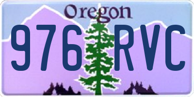 OR license plate 976RVC