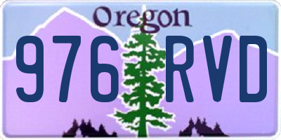 OR license plate 976RVD