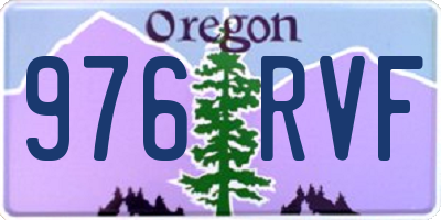 OR license plate 976RVF
