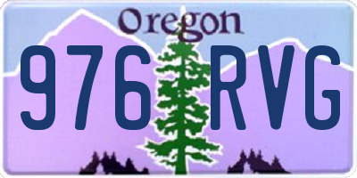 OR license plate 976RVG