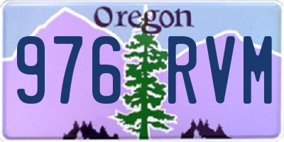 OR license plate 976RVM