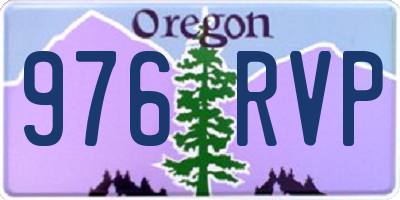 OR license plate 976RVP